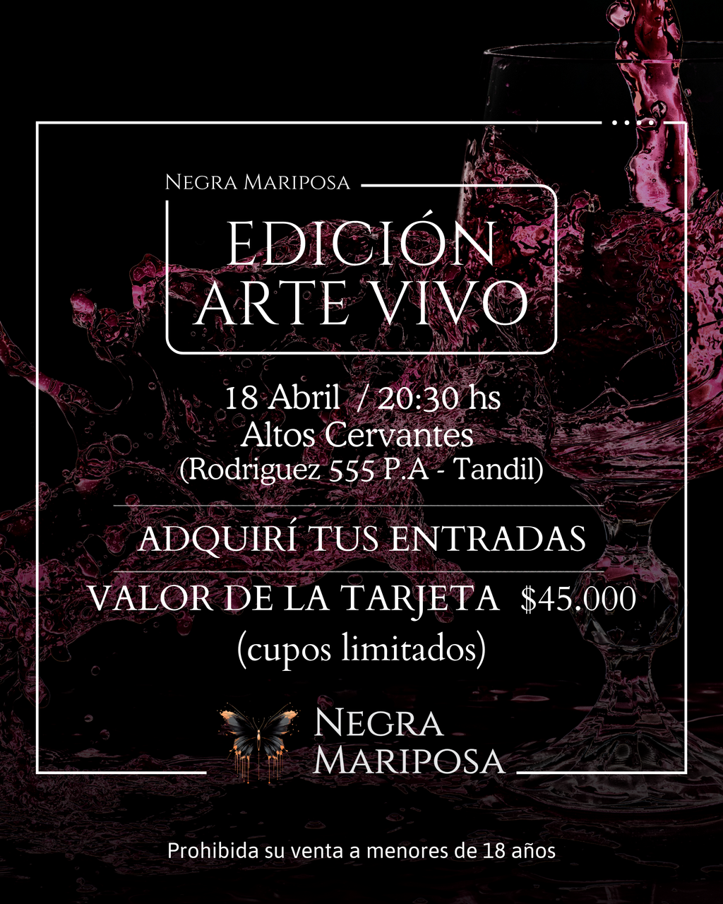 Entrada Edición Arte Vivo 18 Abril 2026