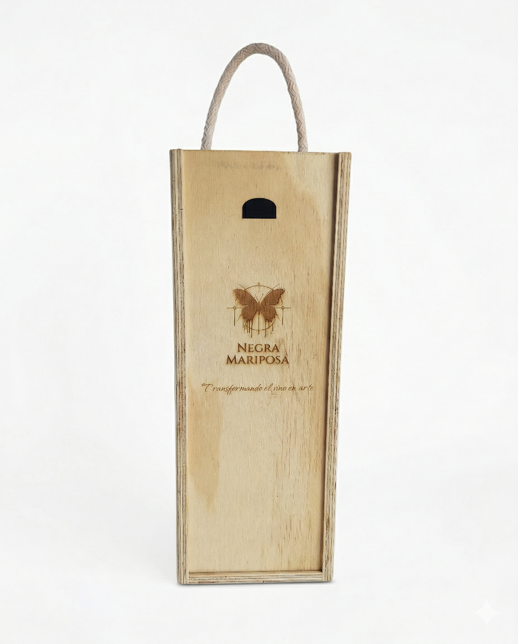 Estuche de madera vertical