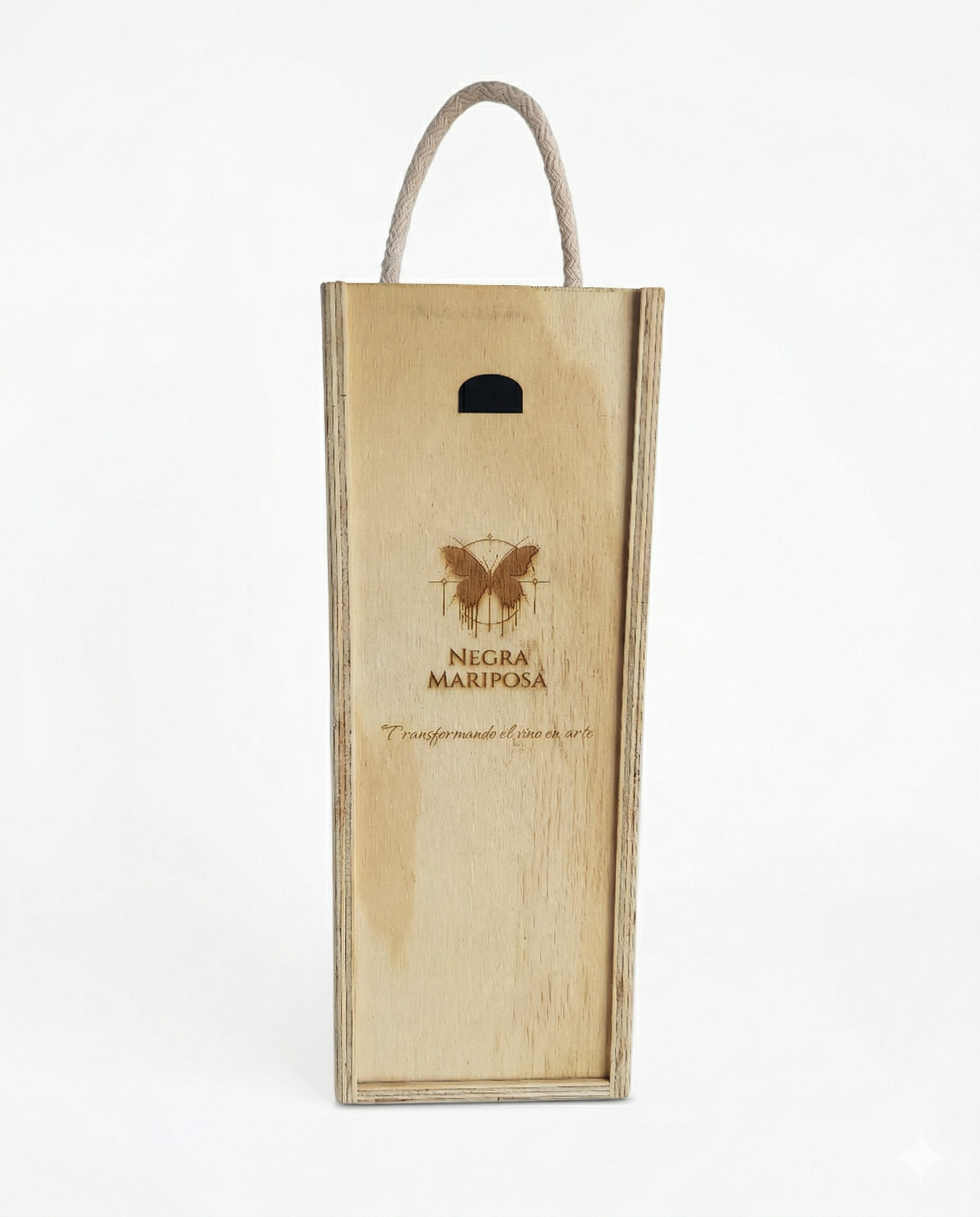 Estuche de madera vertical
