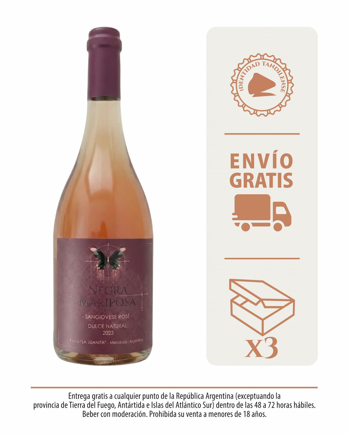 Caixa de Rosé Sangiovese Doce Natural